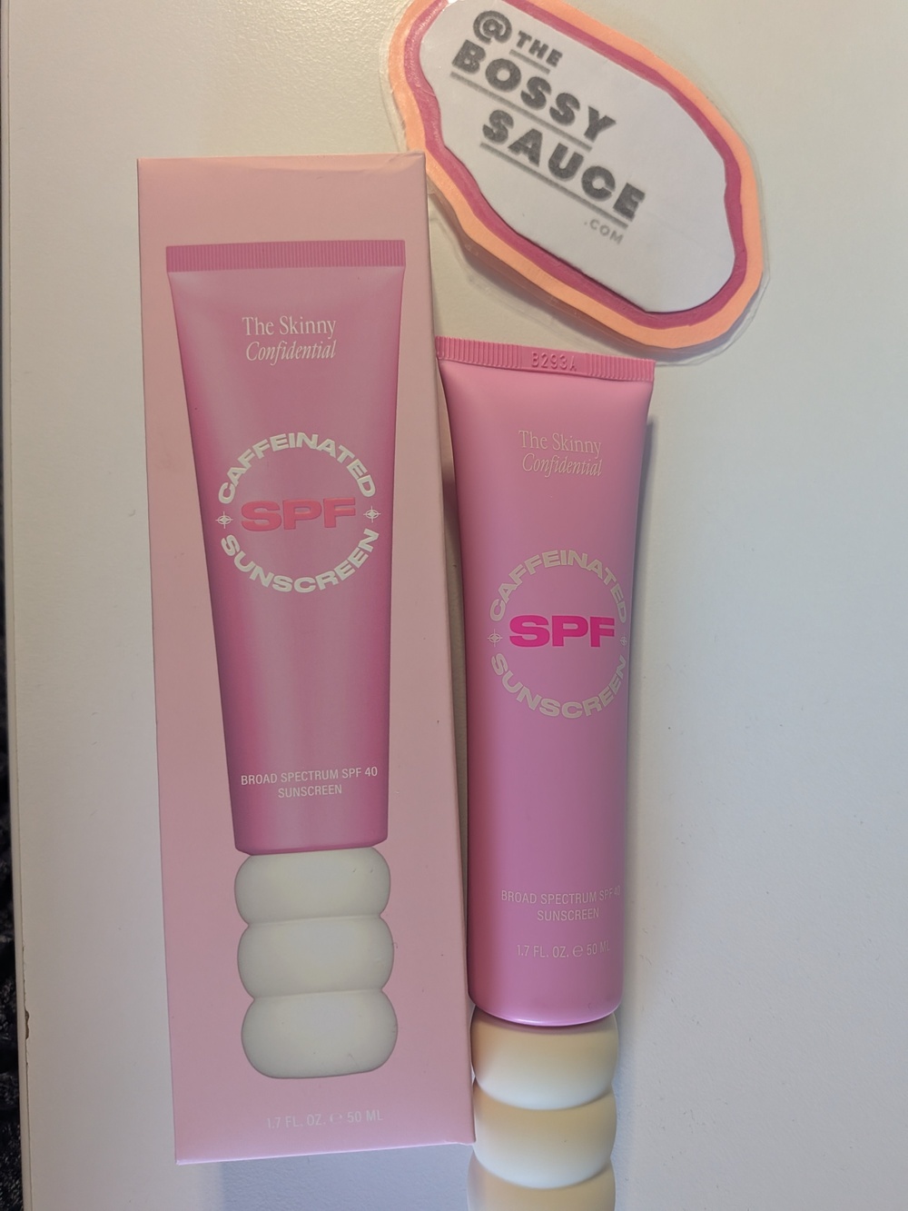 🌸 The Skinny Confidential Caffeinated Sunscreen SPF 40 NWT 50 ML